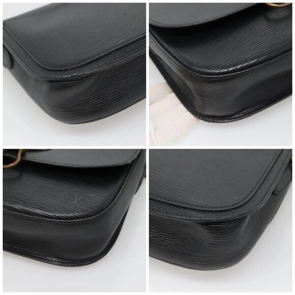 LOUIS VUITTON Epi Saint Cloud GM Shoulder Bag Black Noir - Picture 15 of 15